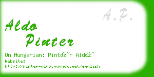 aldo pinter business card